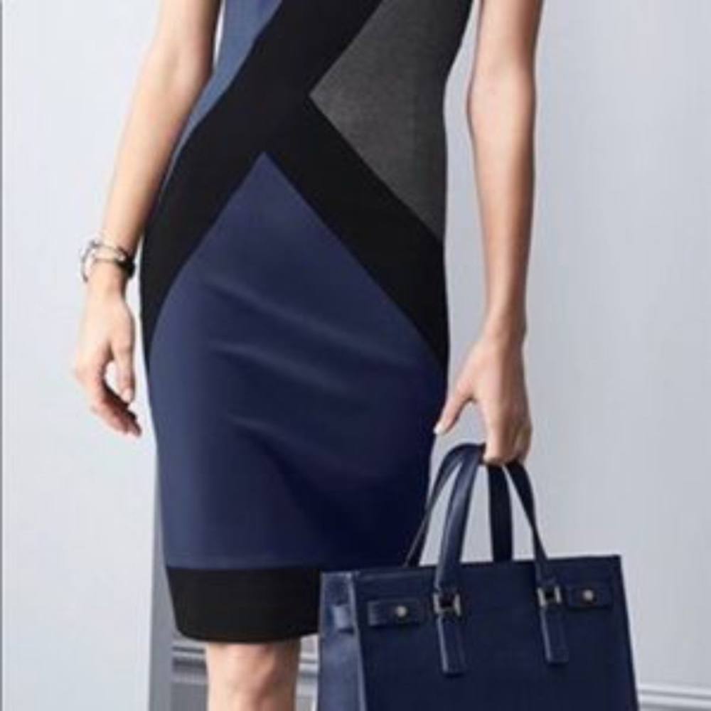 White House BlackMarket Graphic Print Sheath Dress